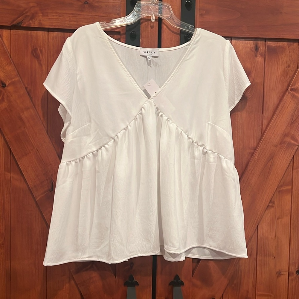 Baby doll white 1x flowy